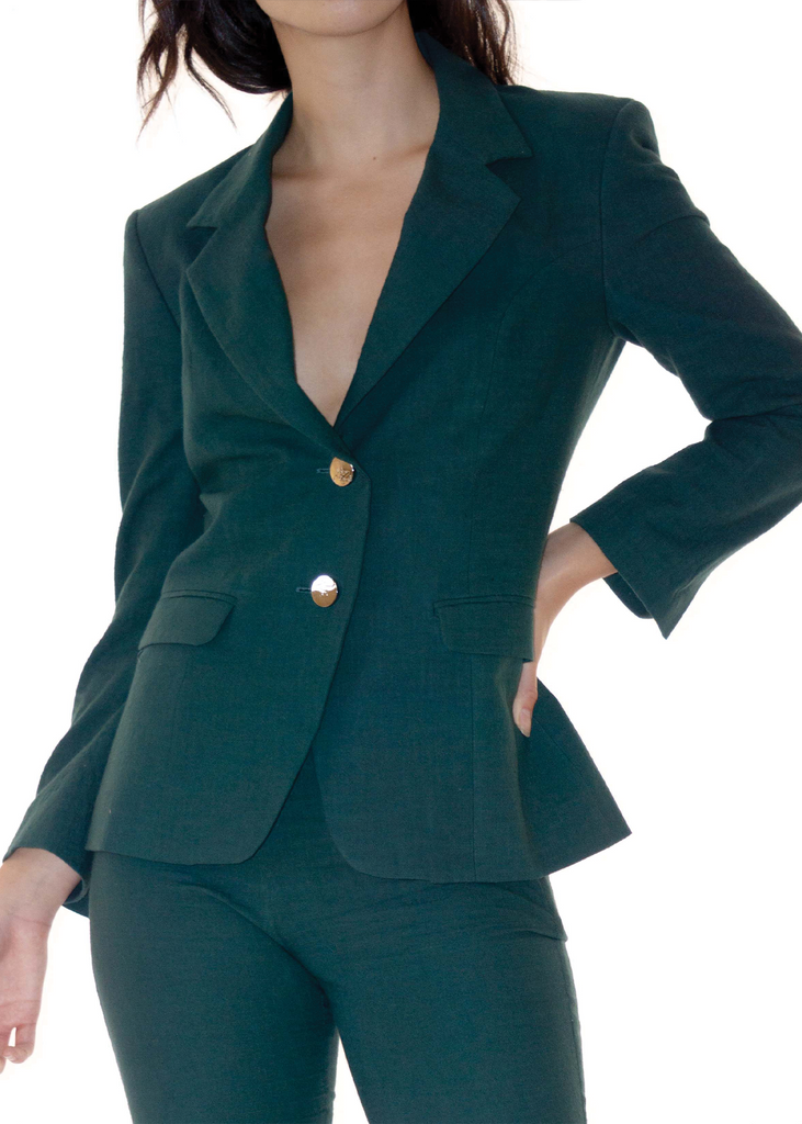 Leaf Cut-Out Blazer